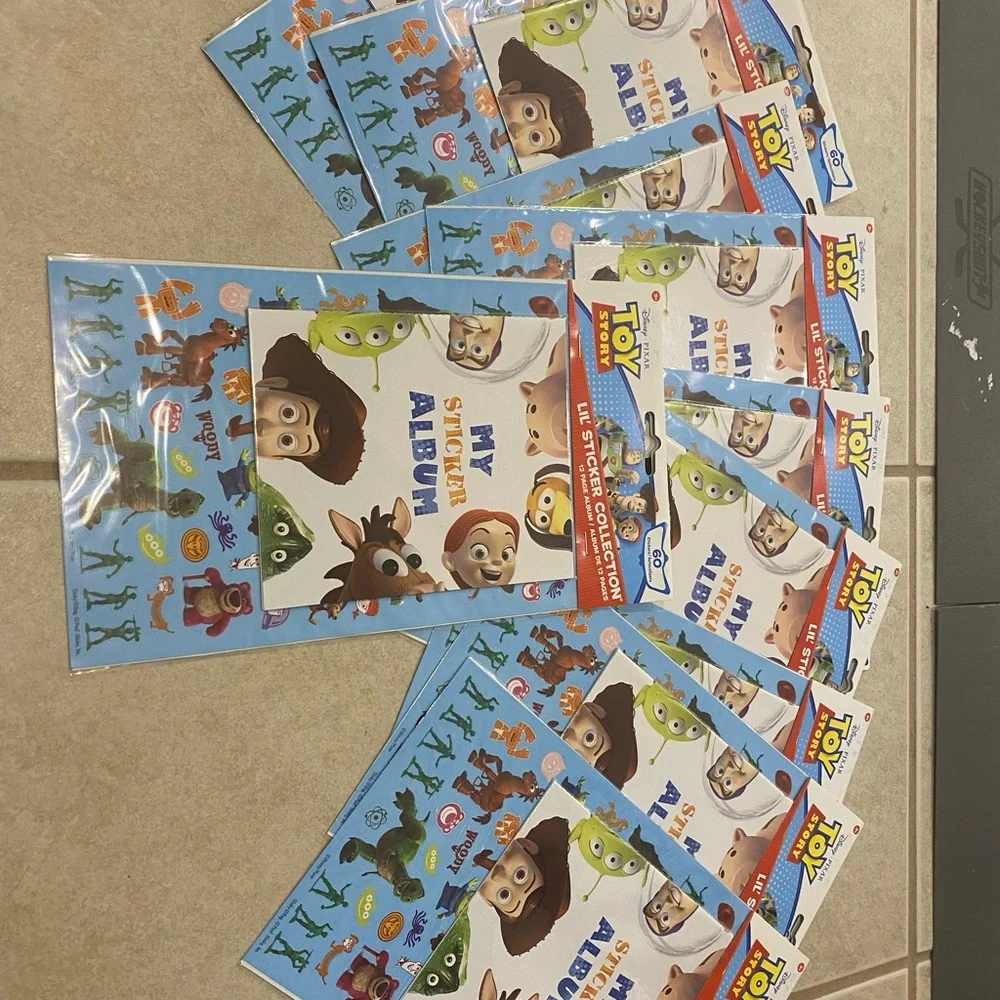 10 toy story sticker and book sets new